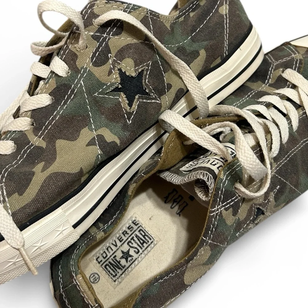 Converse Green Camouflage Sneakers - Picture 5 of 8
